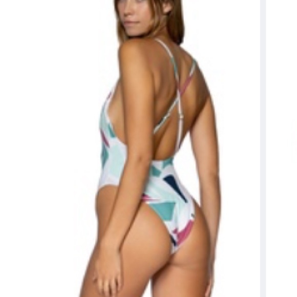NWT B.SWIM lawless one piece in Museo multi size small - Picture 4 of 12